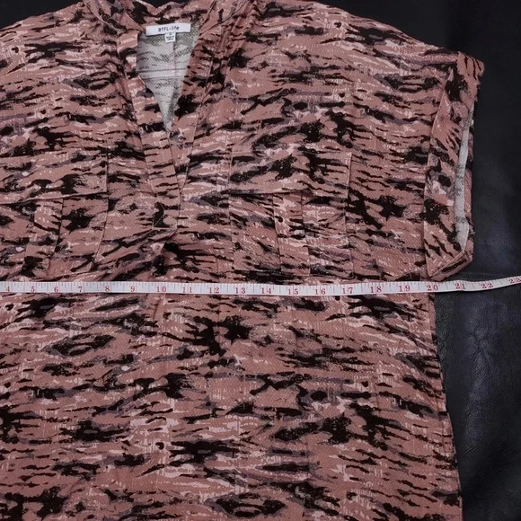 BTFL-LIFE Anthropologie Rayon Safari Boxy Top S - Picture 3 of 8